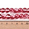 Baking Paint Transparent Glass Beads Strands DGLA-N011-10mm-06-4