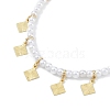 6mm Round ABS Imitation Pearl Beaded Necklaces NJEW-P317-12A-G-1