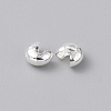 Brass Crimp Beads Covers KK-WH20001-06A-S-2