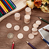 250Pcs 5 Bags Undyed Wood Cabochons WOOD-DR0001-06B-3