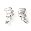 304 Stainless Steel Twist Stud Earrings EJEW-K244-41P-2