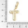 Brass Micro Pave Clear Cubic Zirconia Pendants KK-M289-01T-G-3