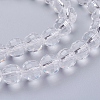 Transparent Glass Bead Strands X-GLAA-R095-8mm-15-3