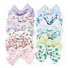 4Bags 4 Colors Cloth Bowknot Alligator Hair Clips PHAR-TA0001-20-2