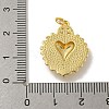 Brass Micro Pave Cubic Zirconia Pendants KK-N254-136D-G-3