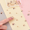 50Pcs 5 Style 304 Stainless Steel Bead Cap Pendant Bails STAS-CD0001-16-4
