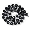 Natural Black Jade Beads Strands G-G182-B27-03-3