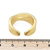 Brass Micro Pave Cubic Zirconia Open Cuff Ring for Women RJEW-F177-03GP-10-5