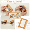 Rectangle Wood with Paper Photo Frame Stand AJEW-WH0314-954-3
