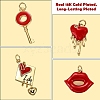 7Pcs 7 Style Brass Enamel Pendants KK-SZ0004-68-3