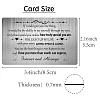 Rectangle 201 Stainless Steel Custom Blank Thermal Transfer Wallet Card DIY-WH0252-021-2