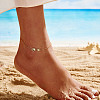 925 Sterling Silver Anklet AJEW-Z029-05G-4