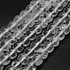 Natural Quartz Crystal Beads Strands G-F570-01-8mm-1