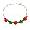 Christmas Bell Alloy Bib Necklaces WGF39B9-01-3