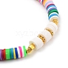 Stretch Bracelets & Sideways Cross Links Bracelets Set BJEW-JB05341-01-6