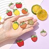 10Pcs 5 Styles Fruit Series Microfiber Leather Pendants FIND-CJ0005-21-4