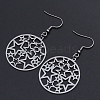 Tarnish Resistant 201 Stainless Steel Dangle Earrings STAS-S105-JN608-1-1