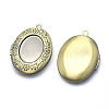 Brass Locket Pendants X-KK-F717-18AB-NR-2