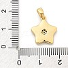 Brass Micro Pave Cubic Zirconia Pendents KK-M303-01G-10-3