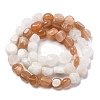 Natural Peach Moonstone Beads Strands G-L610-B02-01-3