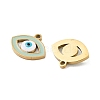 Ion Plating(IP) 316 Stainless Steel Enamel Charms STAS-U014-55G-01-2