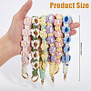 Globleland 6Pcs 6 Colors Bohemia Cotton Daisy Wrist Strap Pendant Decorations HJEW-GL0001-14-2