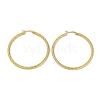 PVD Vacuum Plating 201 Stainless Steel Twist Hoop Earrings for Women EJEW-F345-21G-1