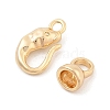 Brass Hook and S-hook Clasps KK-C080-09G-2