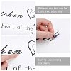 Rectangle with Word PVC Wall Stickers DIY-WH0228-131-5