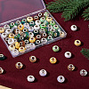 72Pcs 12 Colors Christmas Theme Resin Rondelle European Beads RESI-TA0004-88-6