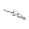 Snake Alloy Rhinestone Brooch Pins JEWB-Z034-04P-02-3