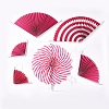 Colorful Wheel Tissue Paper Fan Craft DIY-WH0097-04B-1
