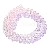 Transparent Painted Glass Beads Strands DGLA-A034-T8mm-A05-5