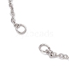 304 Stainless Steel Satellite Chain Bracelet Making AJEW-JB01298-02-3