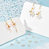 ARRICRAFT 24Pcs 4 Colors Brass Micro Pave Clear Cubic Zirconia Ear Hooks ZIRC-AR0001-20-5