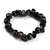 Dyed & Heated Natural Agate Nugget Beaded Stretch Bracelets BJEW-H238-01F-1