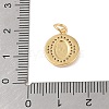 Brass Micro Pave Clear Cubic Zirconia Pendants KK-E111-31F-G-3