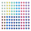 48G 12 Colors Glass Hotfix Rhinestone DIY-TA0004-53-2