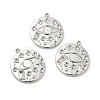 Tarnish Resistant 304 Stainless Steel Pendant Rhinestone Settings STAS-P312-16P-4