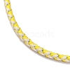 Polyester Cord Braided Bracelet Makings MAK-Z003-01G-14-2