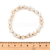 304 Stainless Steel & Shell Pearls Beaded Stretch Bracelets for Women SA-CBAAFEE-03G-3