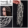 Alloy Rhinestone Mesh Headbands OHAR-WH0011-44-3