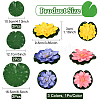 Artificial EVA Foam Lotus Leaf & Flower AJEW-SP0003-26B-2