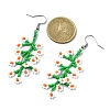 Handmade Seed Dangle Earrings EJEW-MZ00229-02-3