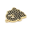 Rack Plating Brass Cubic Zirconia Pendants KK-D031-04G-01-3