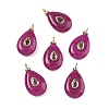 Dyed Natural White Jade Pendants KK-C251-01A-04-1