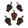 Natural Mahogany Obsidian Pendants G-B127-10P-09-2