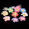 Handmade Polymer Clay 3D Flower Plumeria Beads X-CLAY-Q192-15mm-M-1