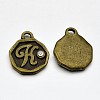 Antique Bronze Plated Alloy Rhinestone Charms LS-ALRI-J152-K-NF-1