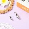 2Pcs 2 Styles Stainless Steel Lobster Claw Clasps STAS-CJ0003-62-5